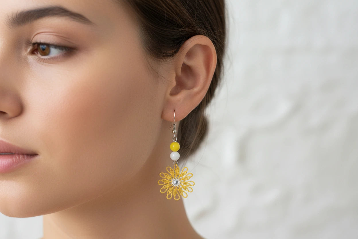 women’s floral earrings