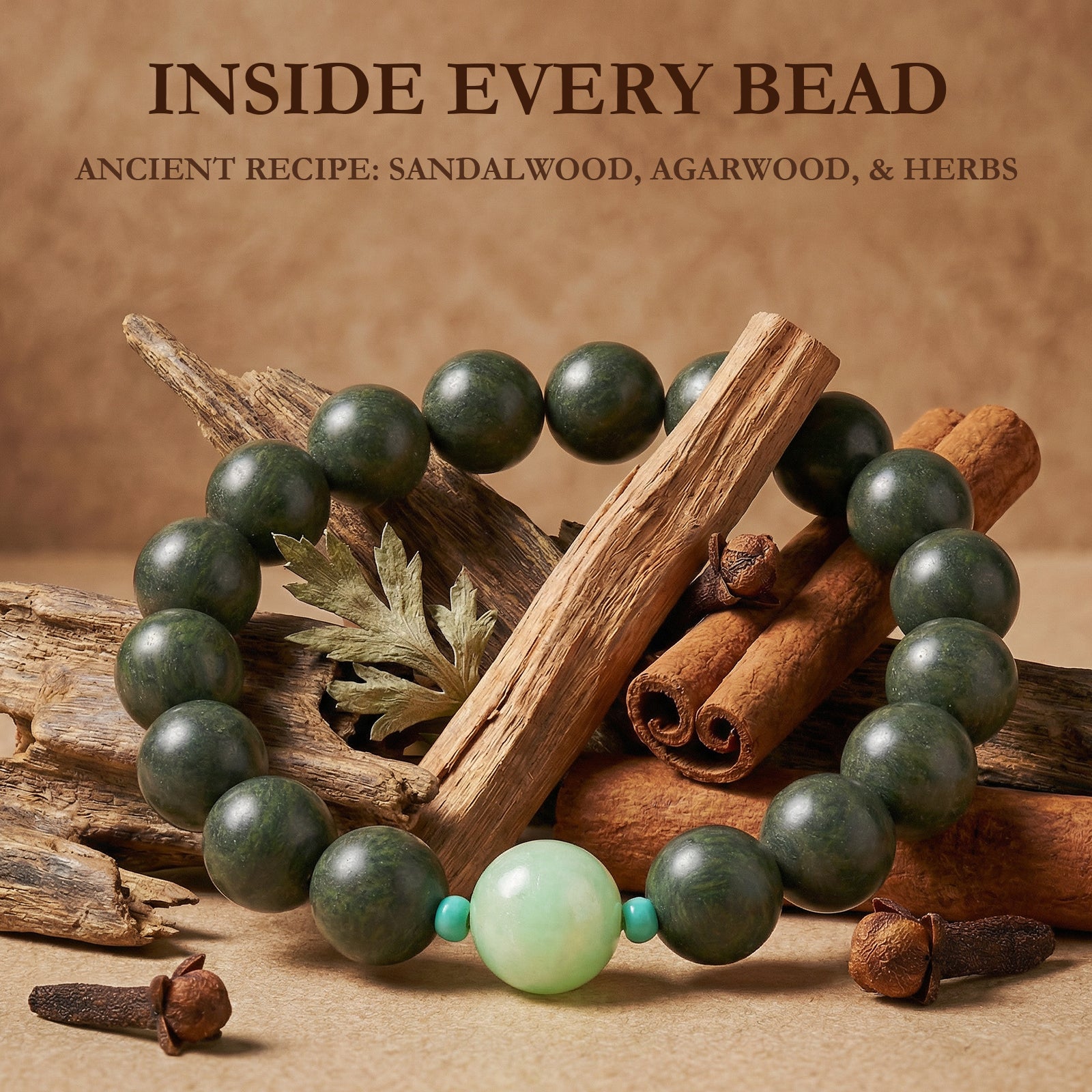 Chinese Herbal Bracelet | Traditional Herbal Bead Jewelry